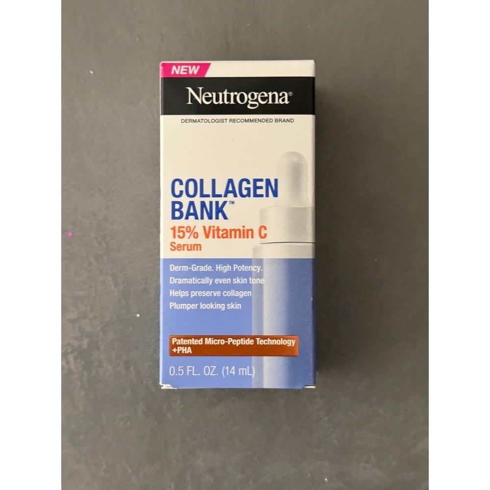 Neutrogena Collagen Bank 15% Vitamin C Serum 0.5 fl oz Plumping Face Treatment